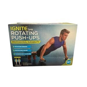 NEW IGNITE by SPRI Rotating Push Up Grips/Handles NIB Workout Gym Equipment